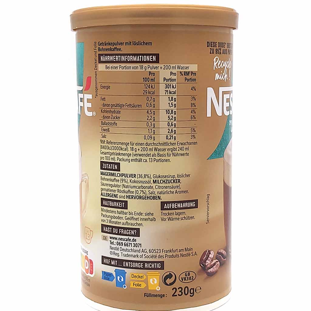 Nescafe Typ Latte Dose 220g MHD:30.9.25