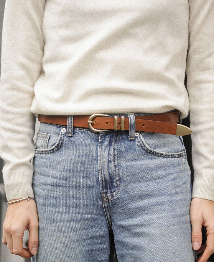 BOSSWIK D10210/25 Belt, Cognac 094
