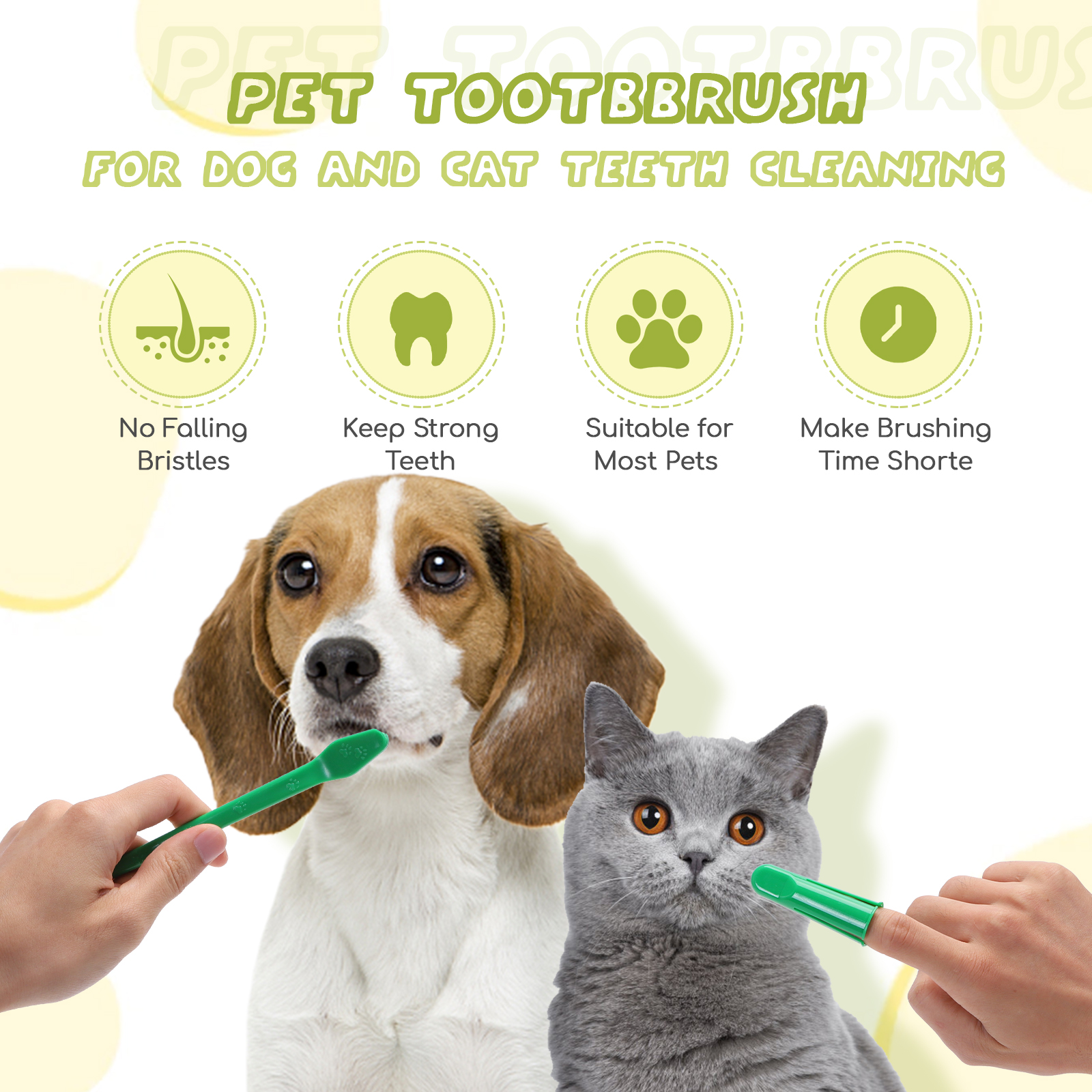 Nobleza - Kit de Higiene Dental para Cães, Limpeza e Cuidados Dentais, Previne Placa e Tártaro, Pasta de Dente para Cães 73g, com Três Escovas de Dente (1)