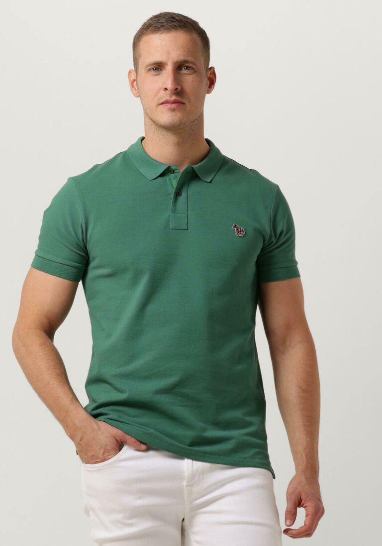 PS PAUL SMITH groene ps paul smith polo mens slim fit ss polo shirt zebra