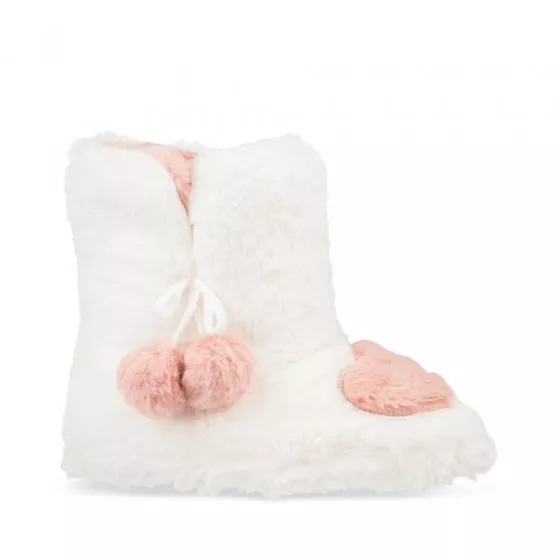 Chaussons bottines BLANC LOVELY SKULL