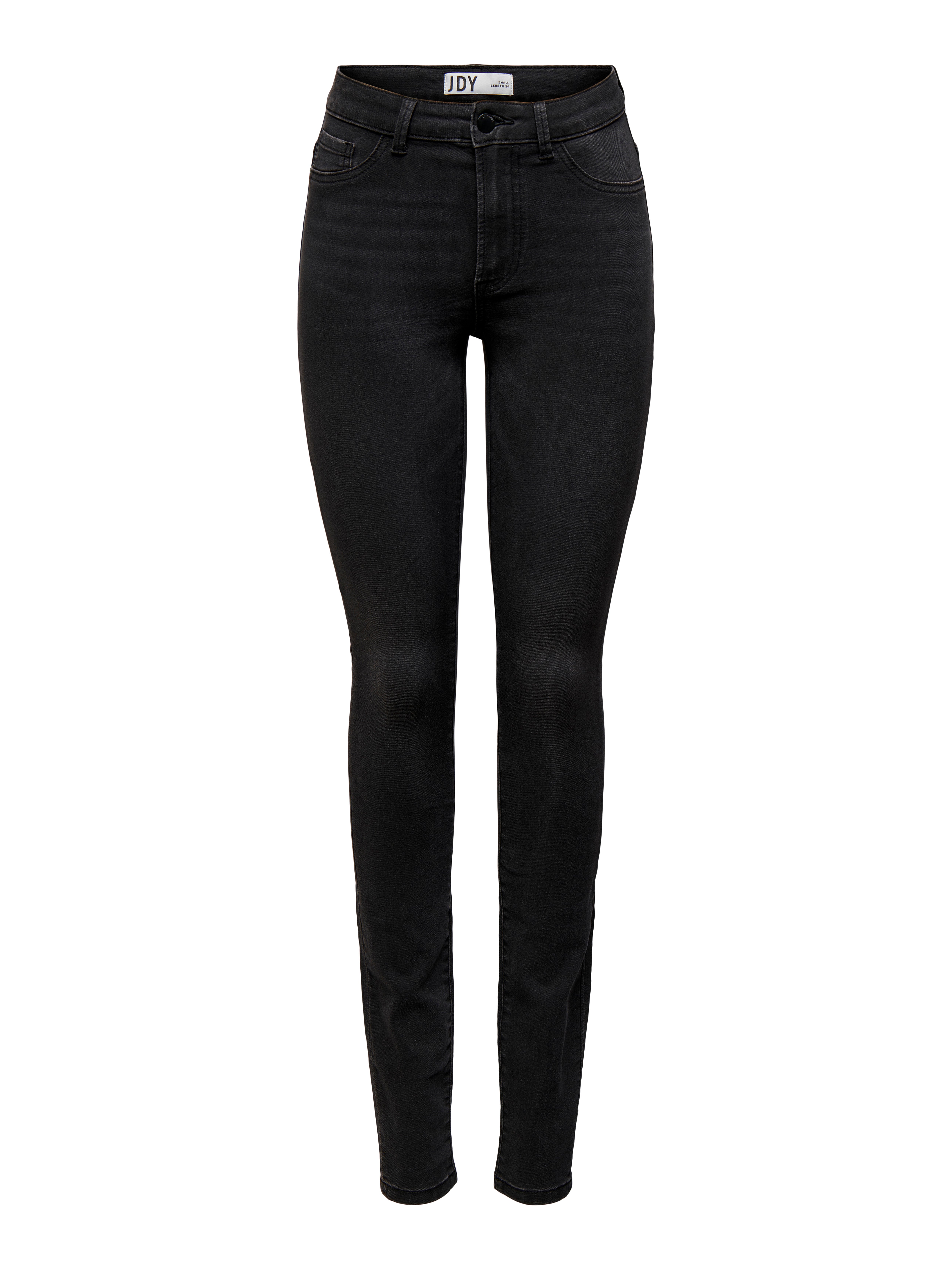 JDYTULGA Hohe Taille Skinny Fit Jeans Dark Grey Denim