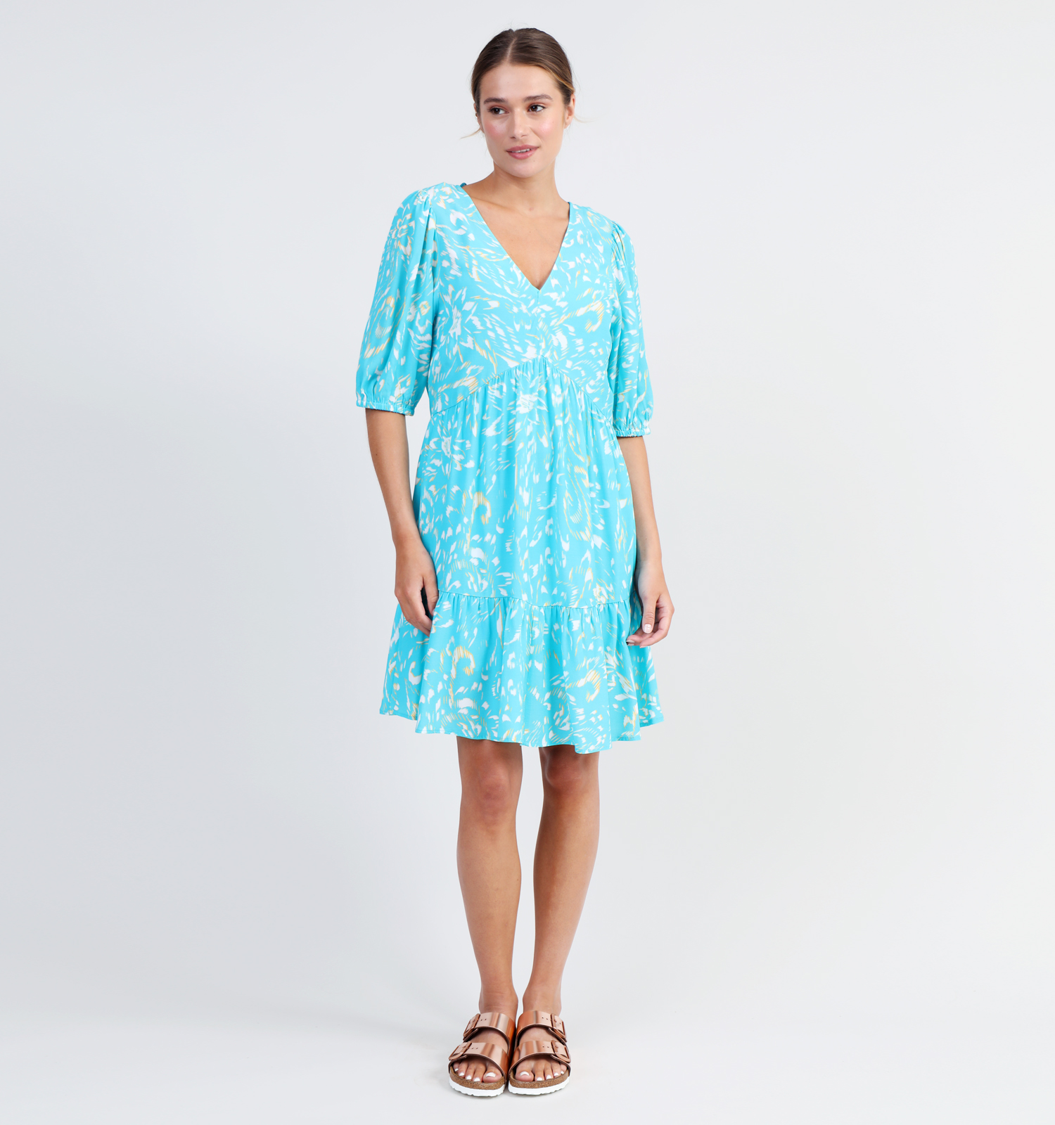 A-lijn jurk turquoise