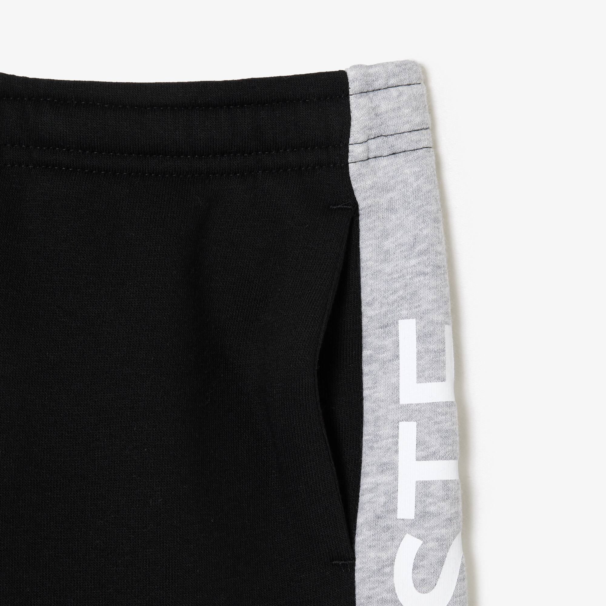Kinder LACOSTE Shorts aus Bio-Baumwolle mit Farbstreifen Hosen - Schwarz - Lacoste - Kinder