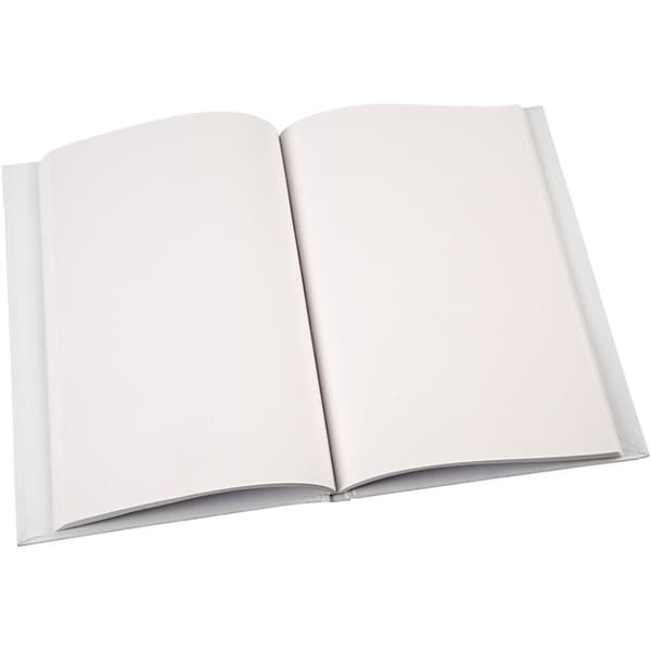 Kinabok, A5 15x21 cm, tykkelse 8 mm, 1 stk., hvit