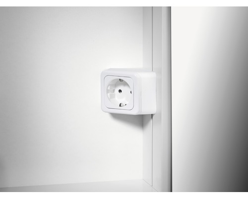 basano Novara witte spiegelkast met LED-verlichting, 80 x 74,8 x 13,5 cm