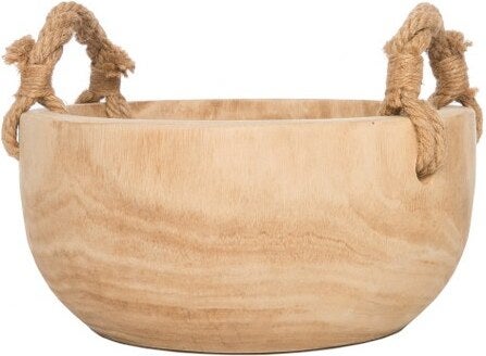 Intratuin decoratieschaal met touw naturel D 30 H 14 cm