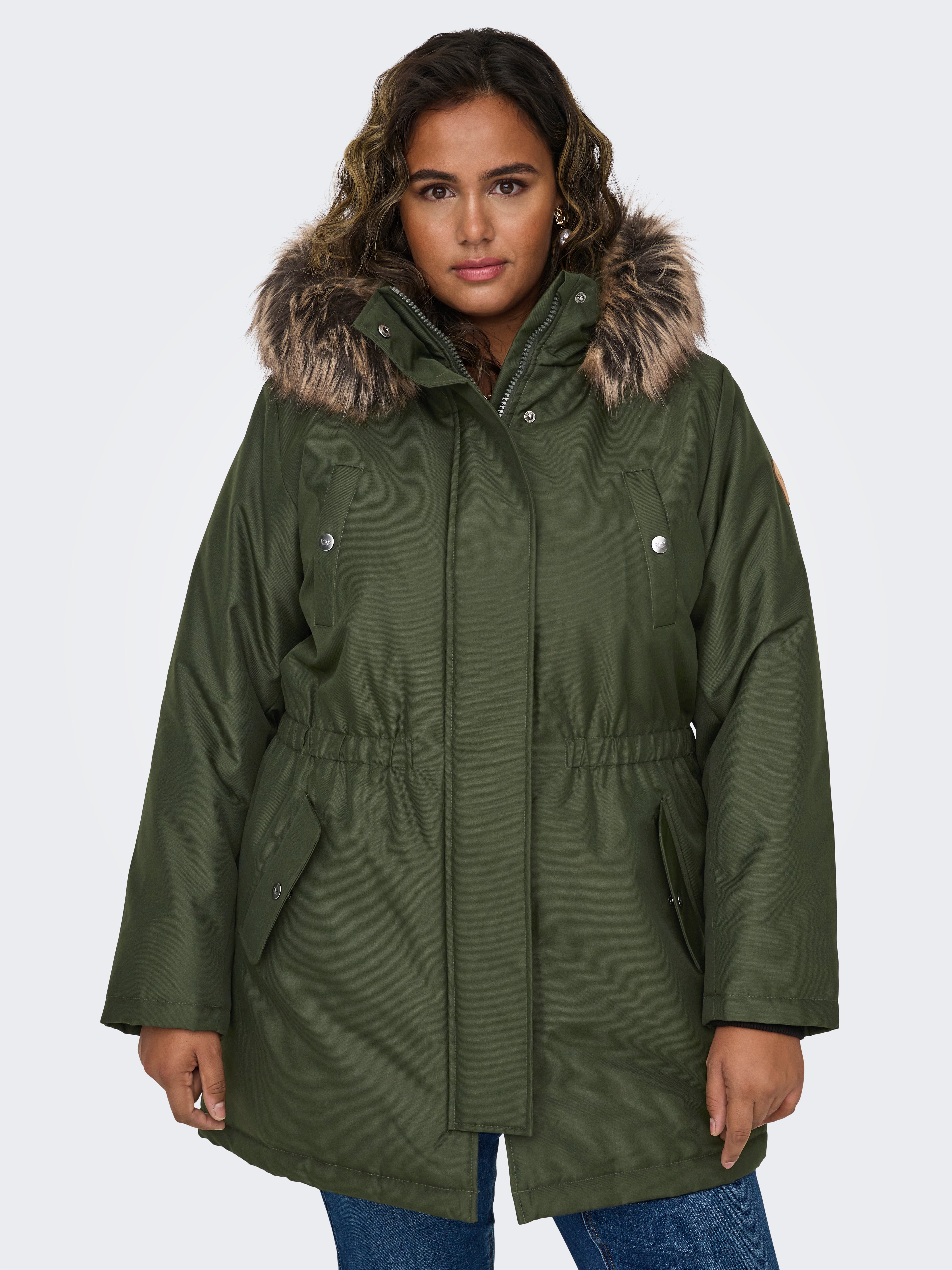 CARIRENA Langer Parka Rosin
