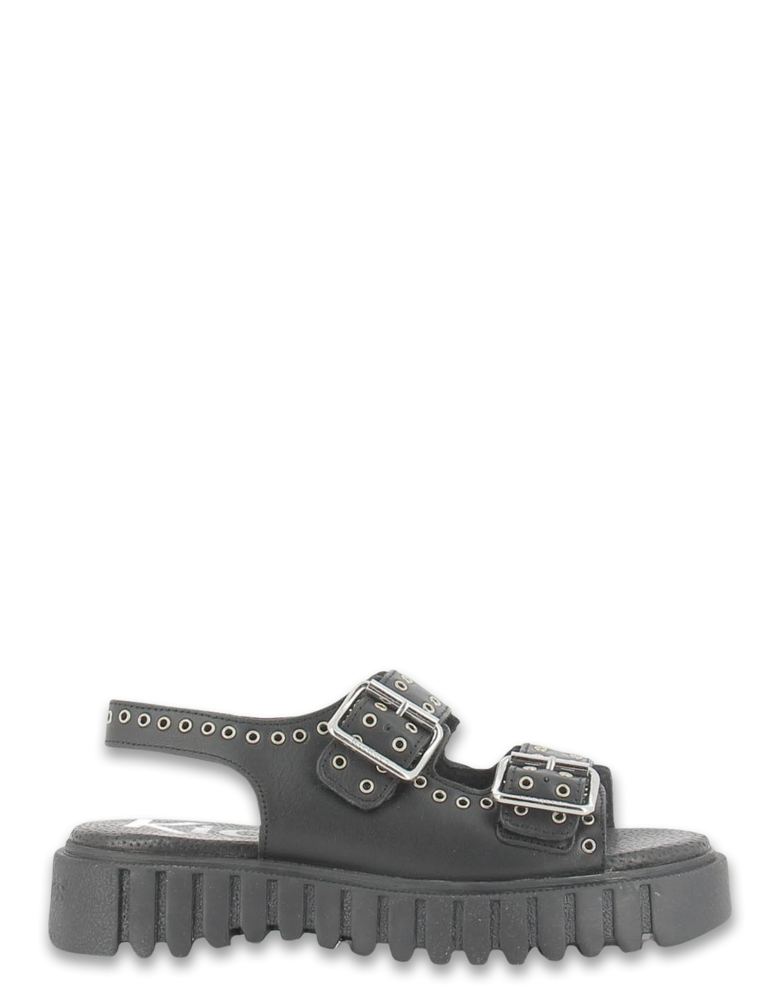 kickers Sandales femme kick falk cuir noir
