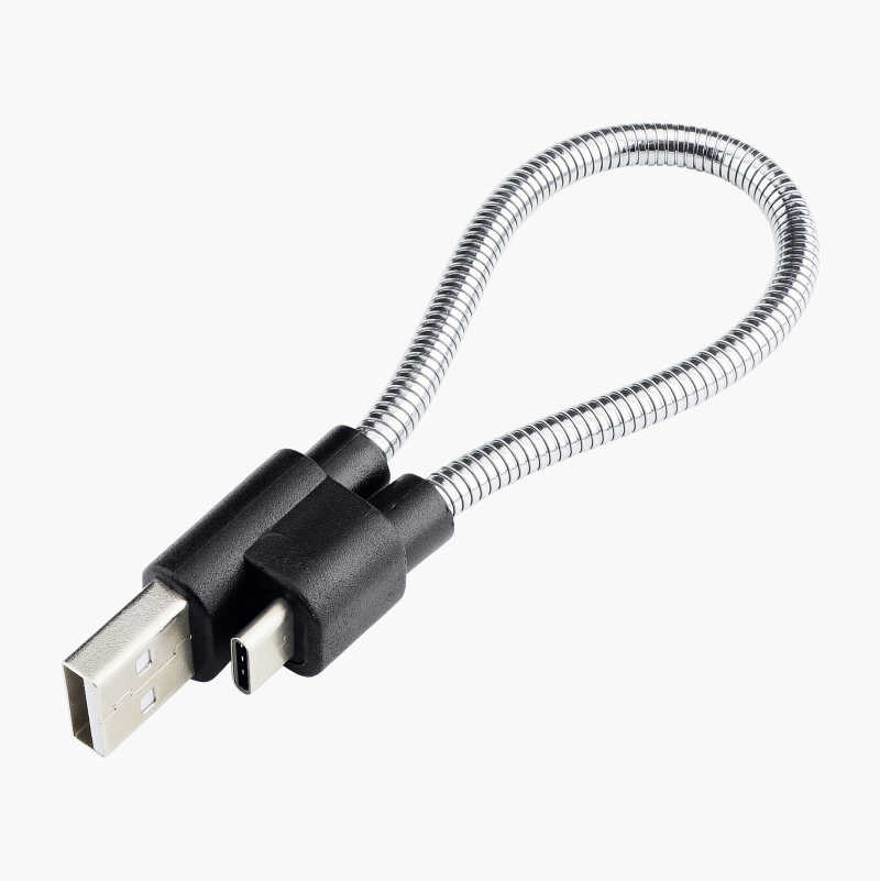 USB-kabel med type C-kontakt, 0,18 m