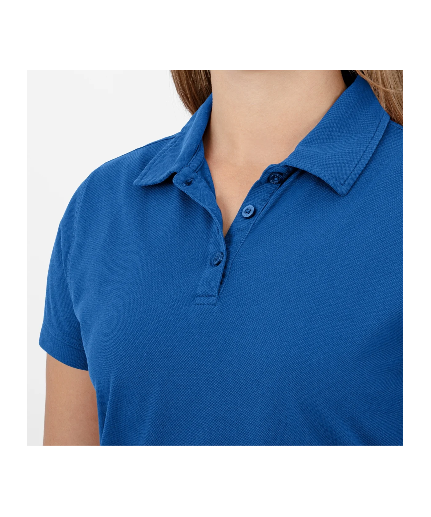 JAKO Doubletex Polo Shirt Damen Blau F400
