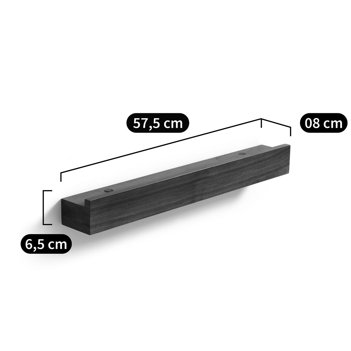 AM.PM<br>Prateleira de parede em nogueira L55 cm, dagane