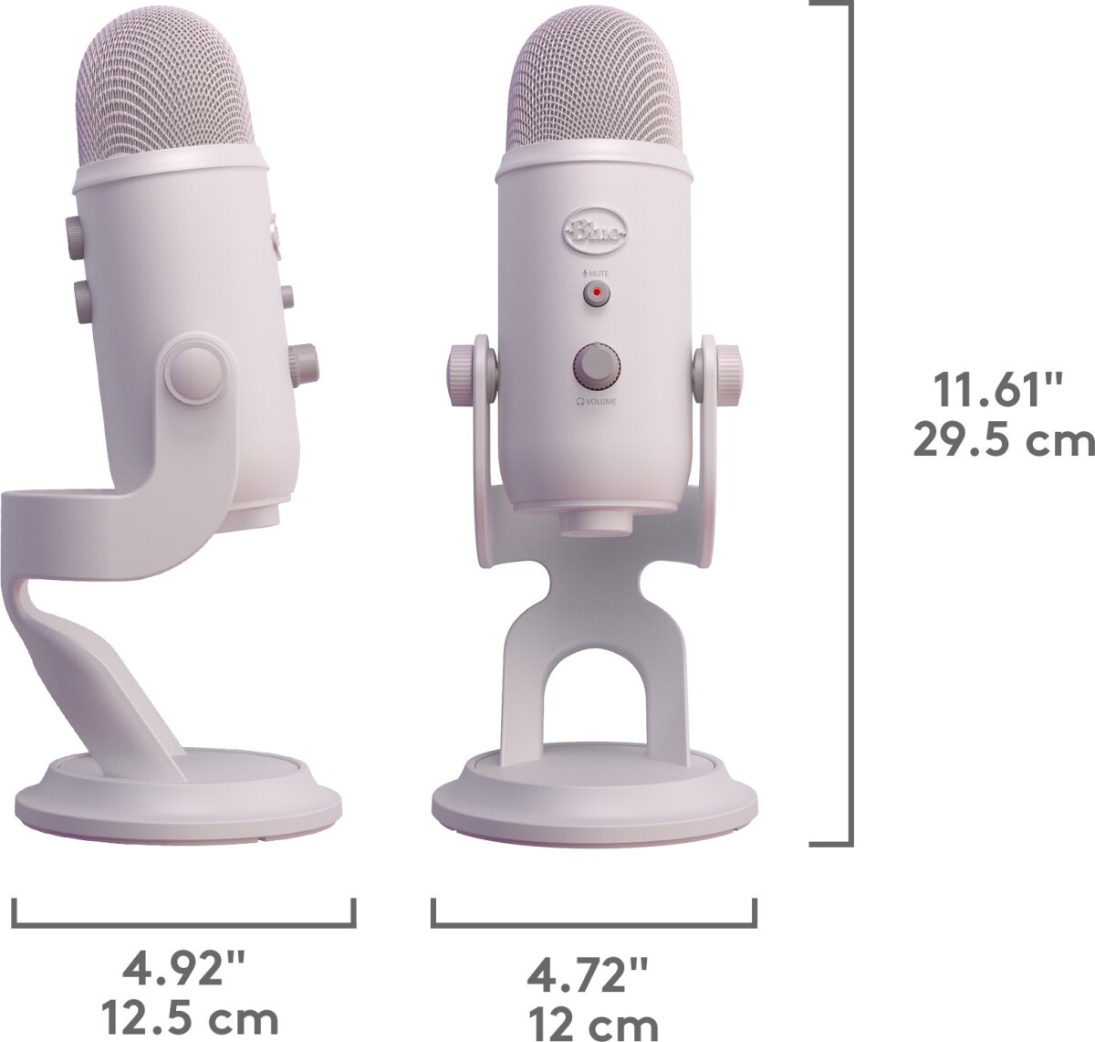 Blue - Yeti Mikrofon Med USB - Special Edition - Hvid