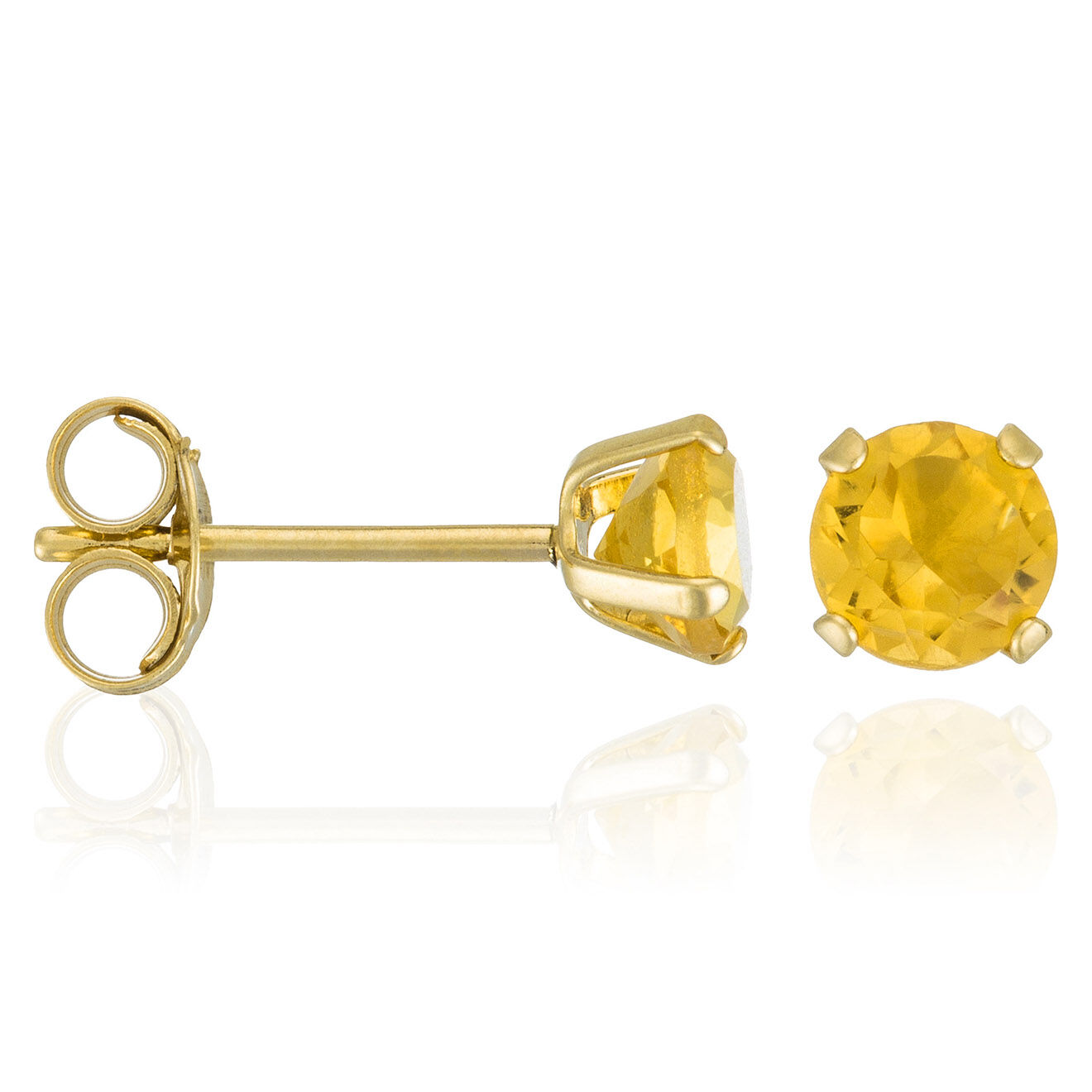 Instant d'Or Boucles d'oreilles Puce Citrine 0.40 ct or jaune