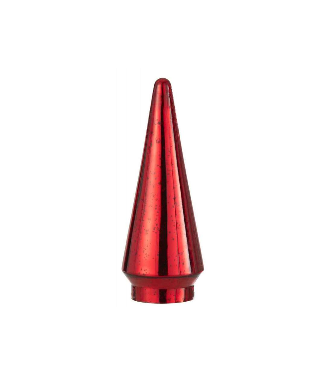 Paris Prix - Sapin De Noël En Verre led 34cm Rouge