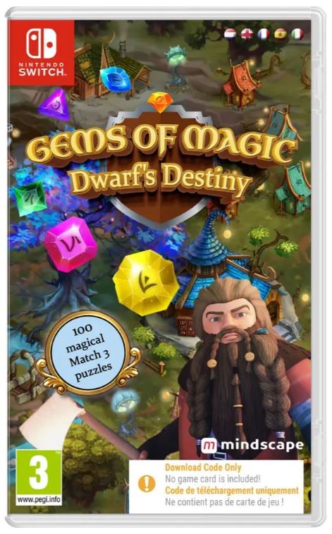 Gems of Magic: Dwarf's Destiny (Code in a Box)- Nintendo Switch