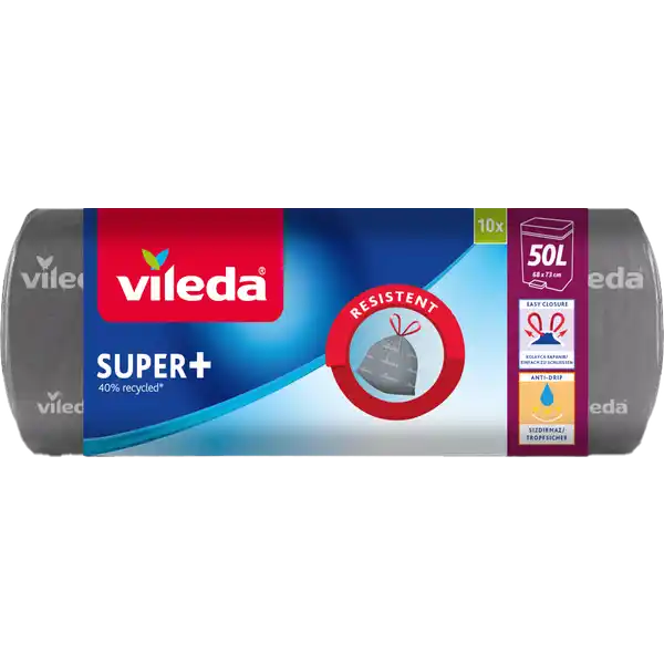 Super+ Müllbeutel mit Zugband 50 l