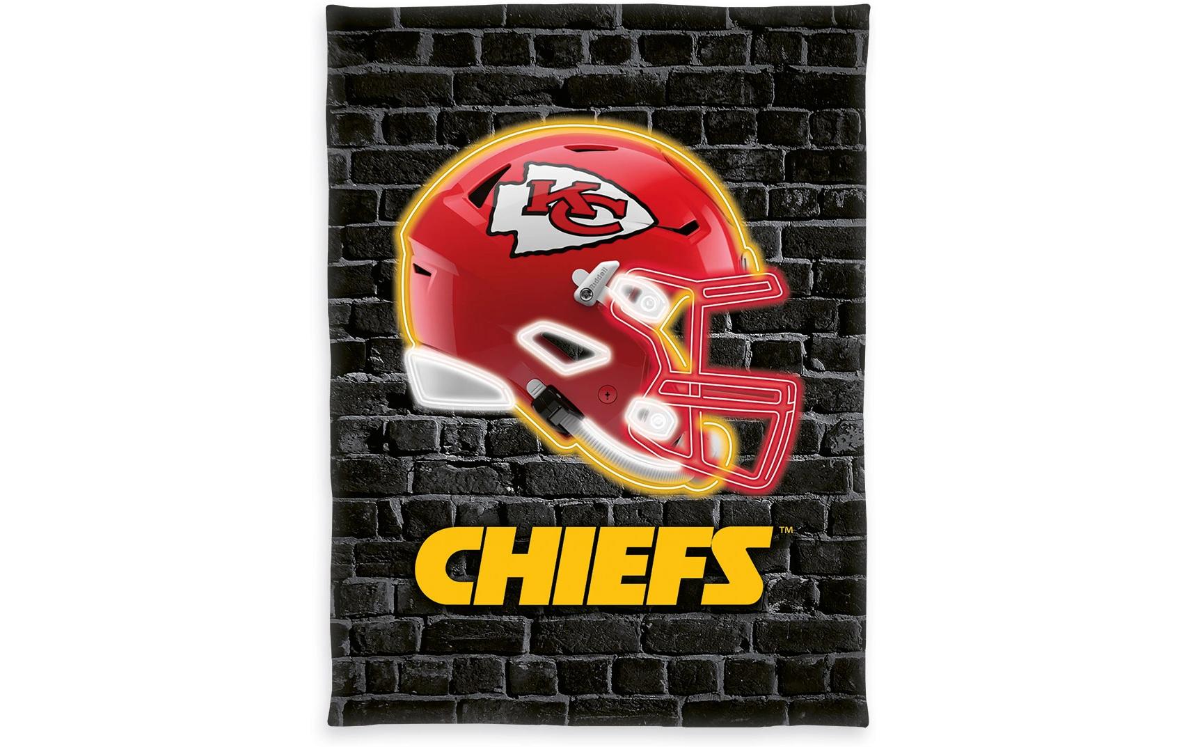 Decke NFL Chiefs 150 x 200 cm, Gelb/Rot/SchwarzKinderdecke