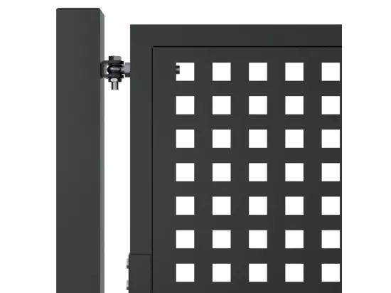 Portail de jardin anthracite 105x150 cm acier