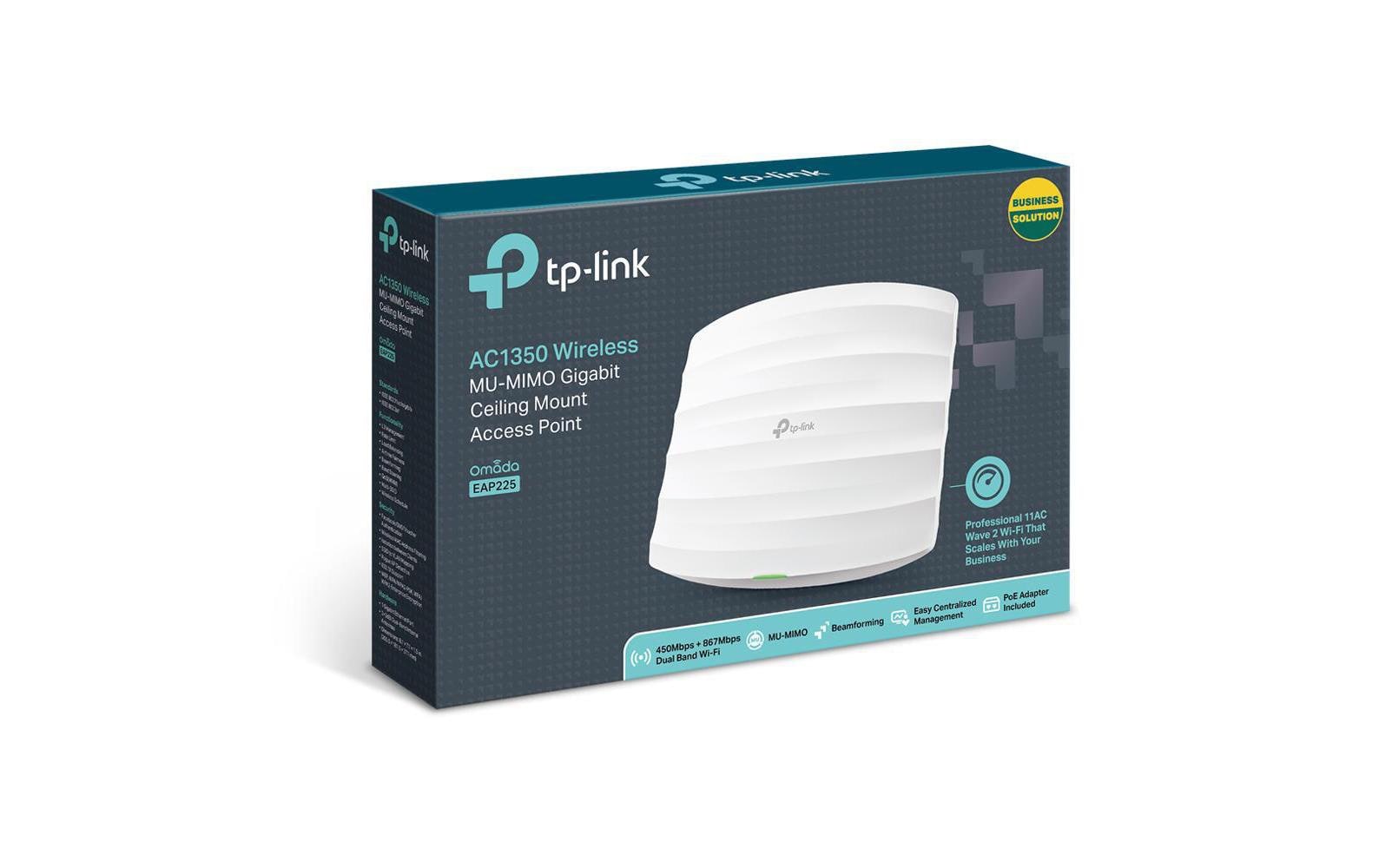 Access Point EAP225AC1350-Gigabit-WLAN-Accesspoint mit MU-MIMO zur Deckenmontage