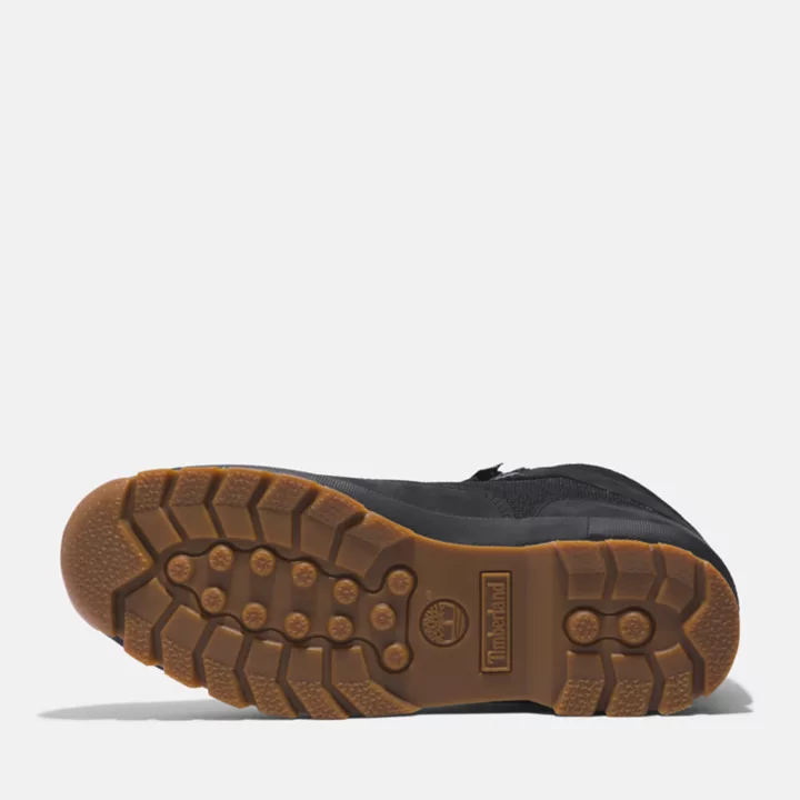 Bota Euro Hiker Masculina em Preto Monocromático