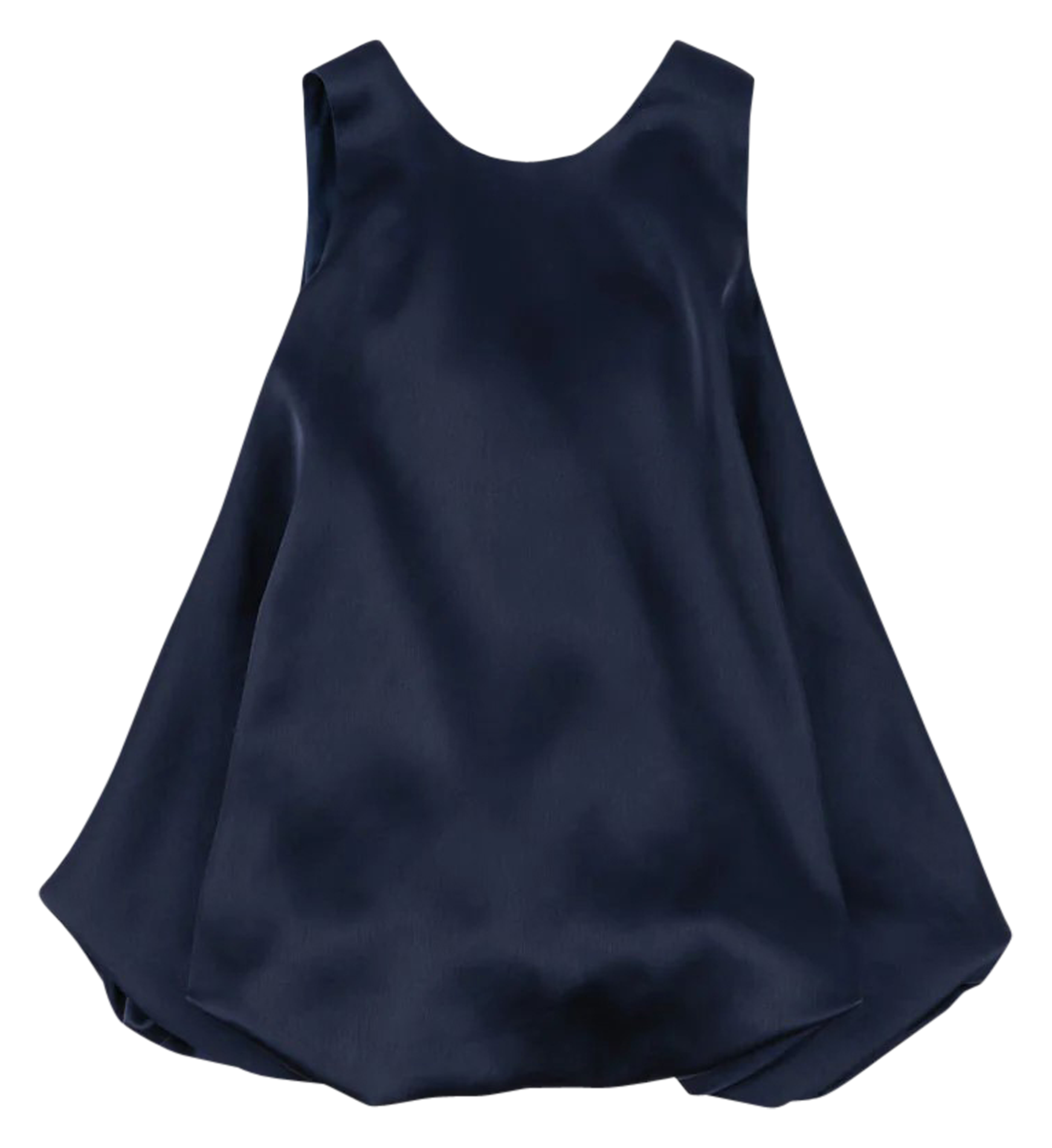SHEENA - Robe courte satinée | Bleu