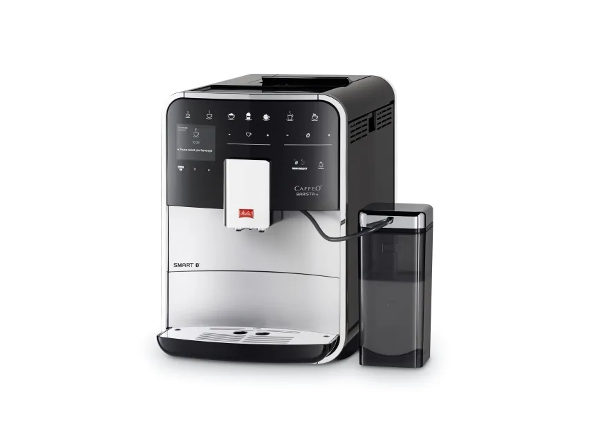 Melitta CAFFEO Barista TS Smart - Automatisk kaffemaskine med mælkeskummer - 15 bar - sølv