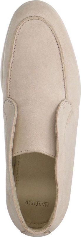 Manfield - Schoenen - Beige - Suède - Loafers