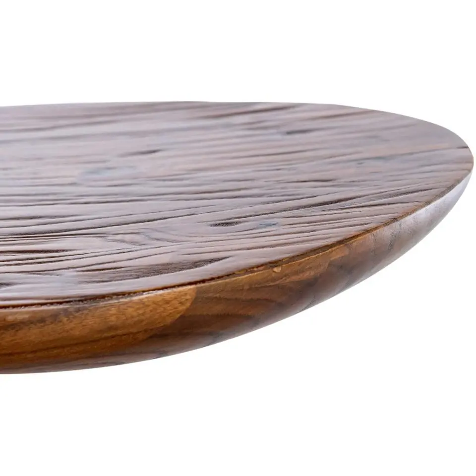CLP Barkruk Skelde zwart Frame - Hout - walnoot