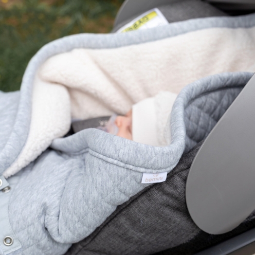 Nid d'ange Biside Hiver Rembourré Matelassé Mix Grey - BEMINI