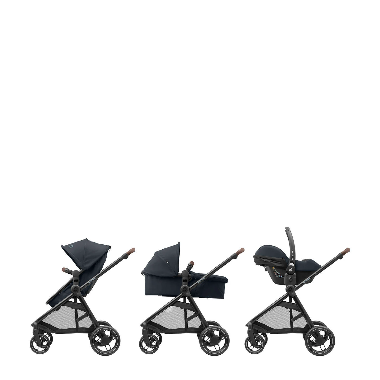 Maxi-Cosi MC Zelia 3 Essential Graphite (Black Frame & Brown Leather)