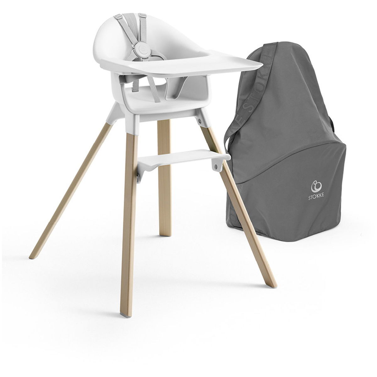 STOKKESTOKKE   Clikk Hochstuhl inkl. Travel Bag white