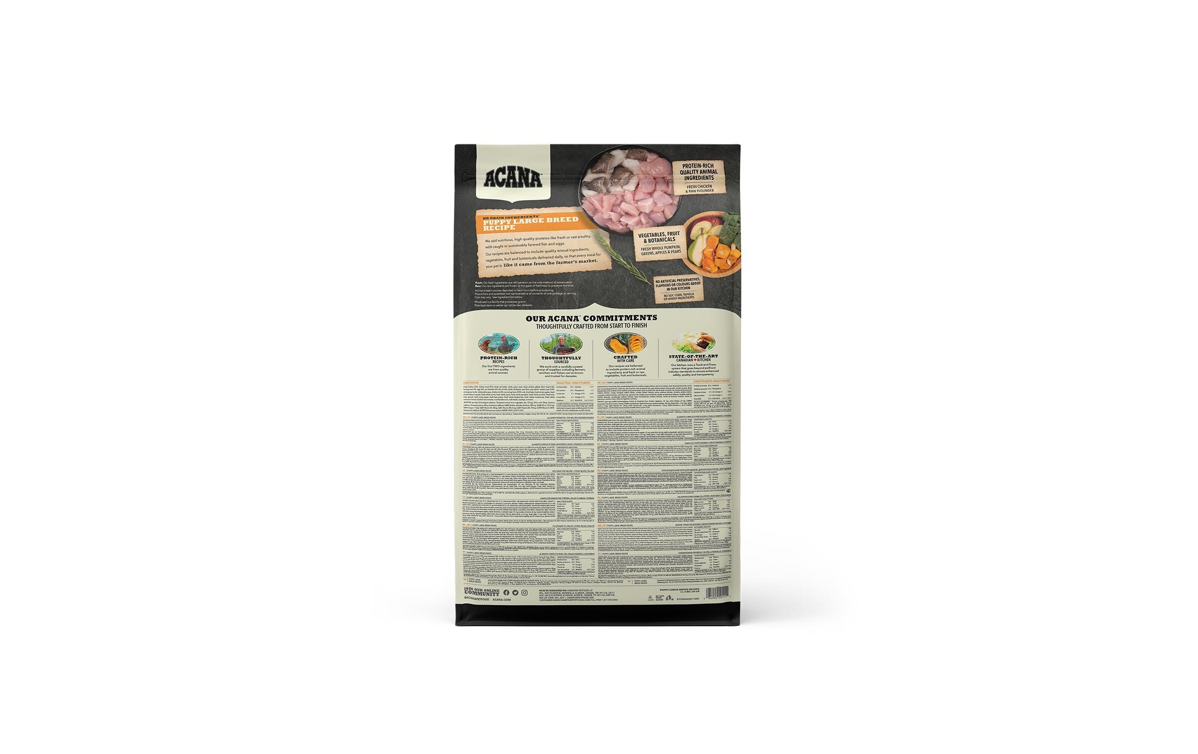 Trockenfutter Puppy Large Breed Recipe, 11.4 kgTrockenfutter für Hundewelpen grosser Rassen
