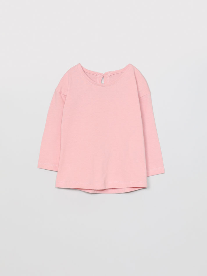 Pacote com 6 camisetas básicas de manga comprida - Cor: Off-white