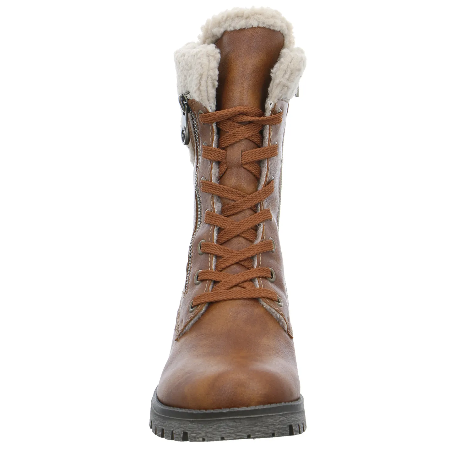 RIEKER Boot Cognac Lederimitat  mit Rieker-TEX