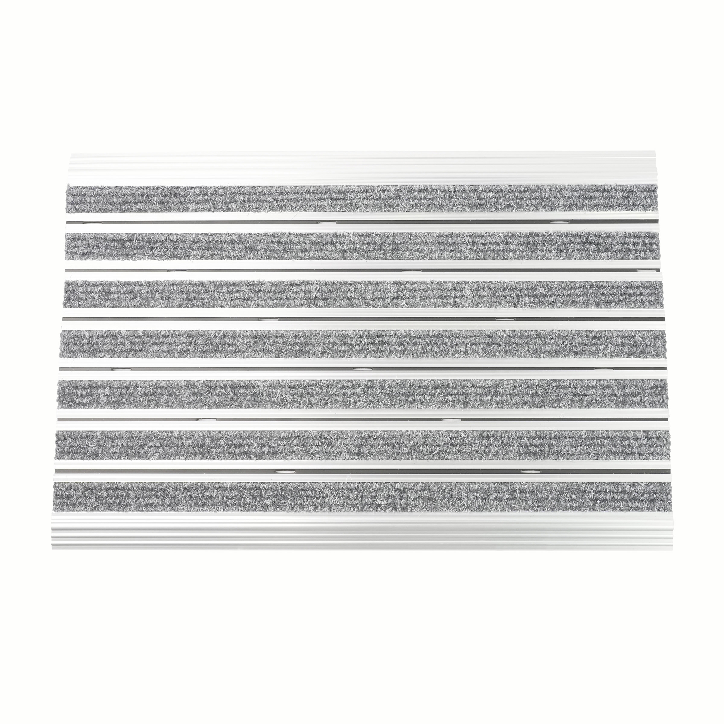 Fussmatte Aluminium 60 x 40 cm silber/grau