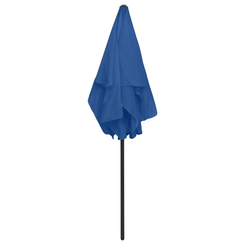 Parasol de plage 180 x 120 cm bleu azuré