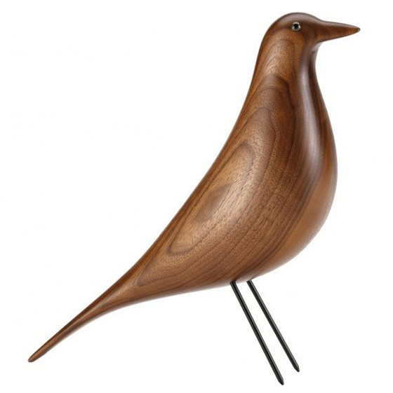 Decoratie object Eames House Bird dark walnut