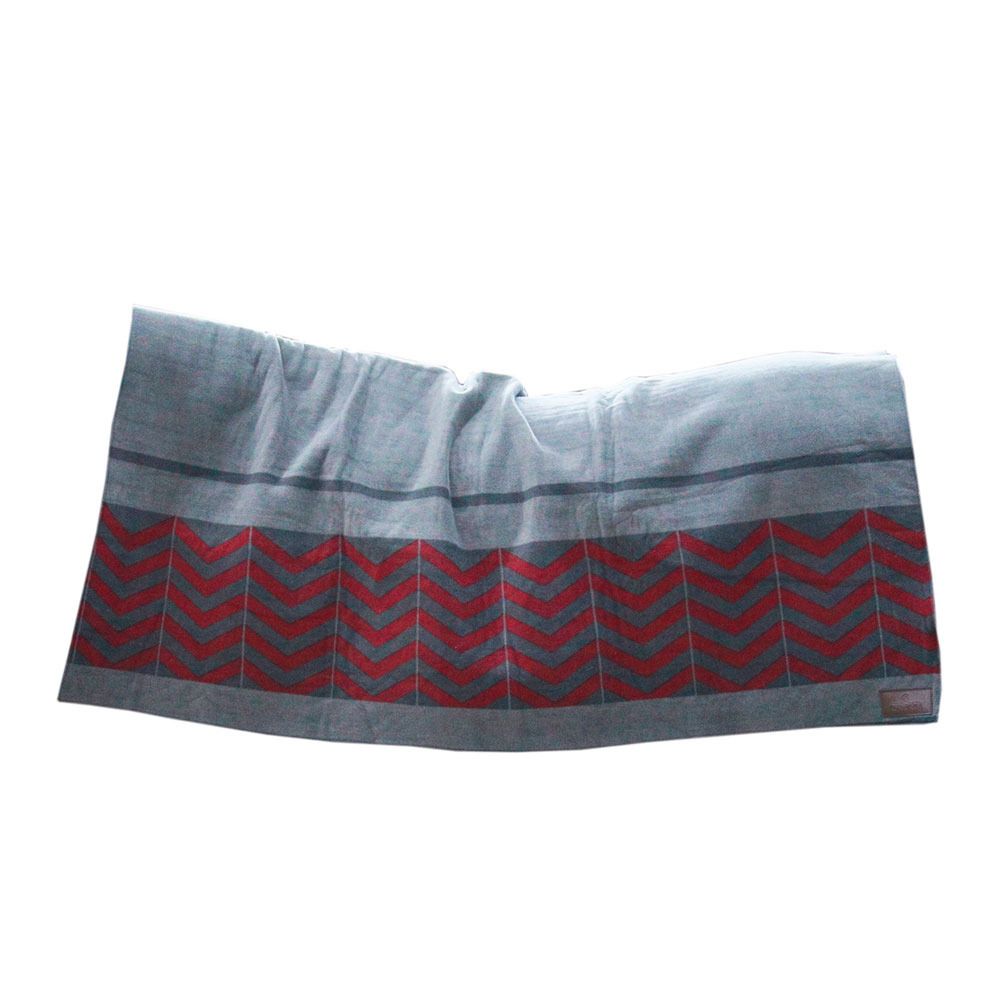 Kentucky HEAVY FLEECE 140X120 - Chemise séchante grey/bordeaux