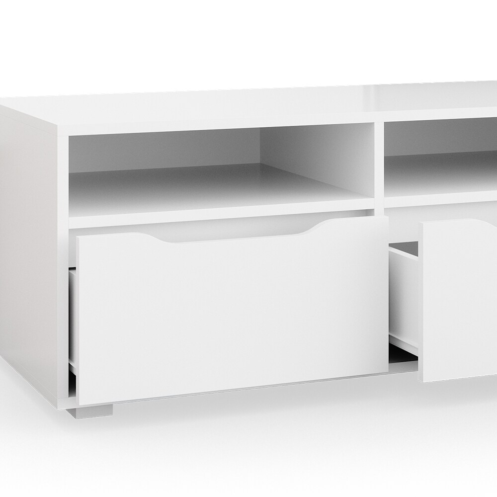 Vicco Lowboard Ruben weiß 200cm TV-Board Fernsehschrank TV-Schrank Regal Tisch