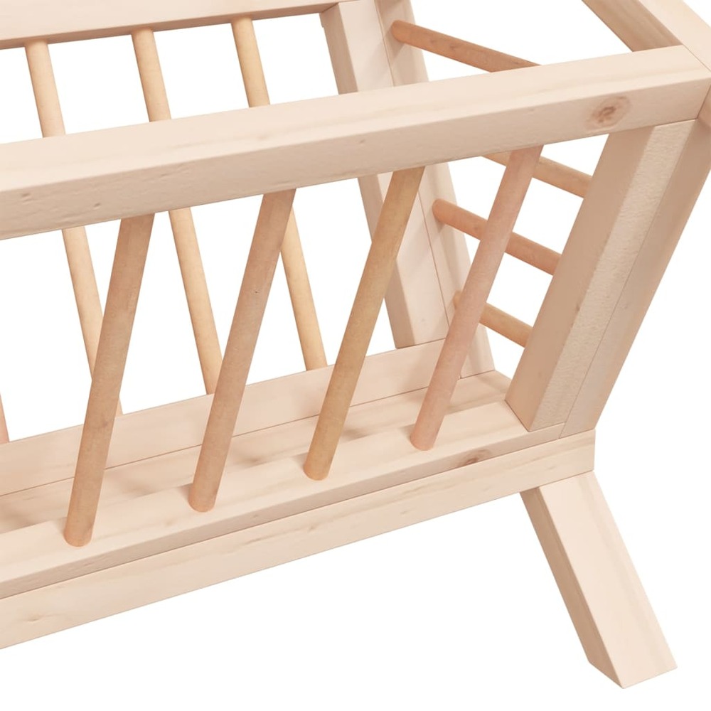 Mangeoire à foin pour lapins 44x33x33 cm bois massif de sapin
