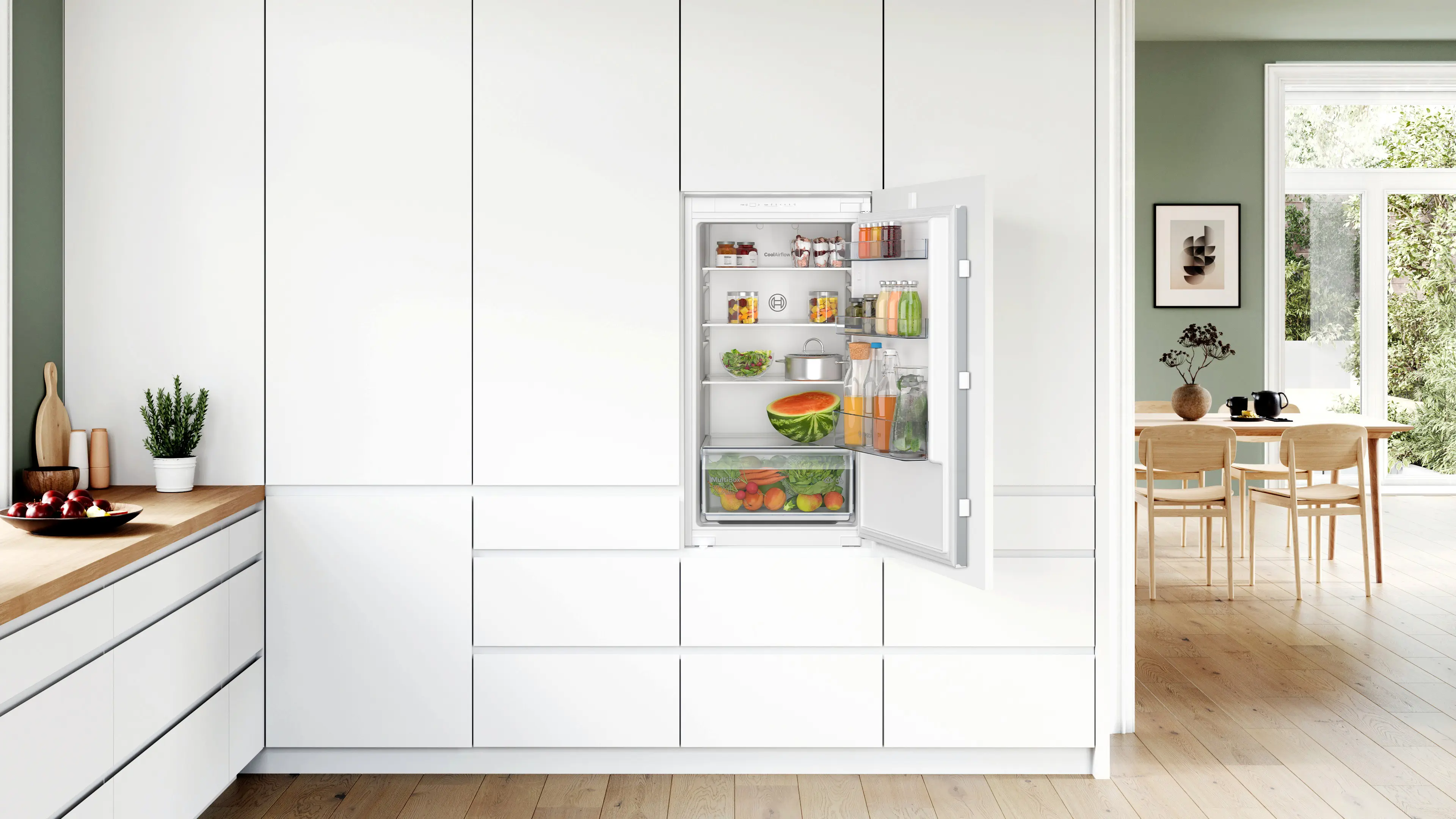 Serie 2 Inbouw koelkast 102.1 x 54.1 cm Sleepdeur