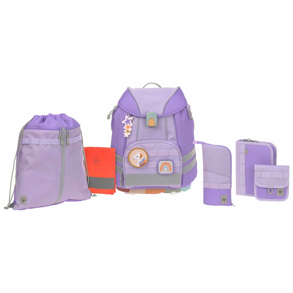 LässigLässig   FLEXY Unique Schulranzenset violet