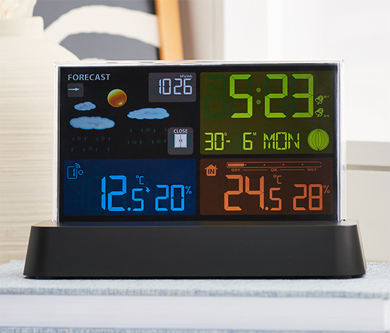 Funk-Wetterstation mit LC-Farbdisplay