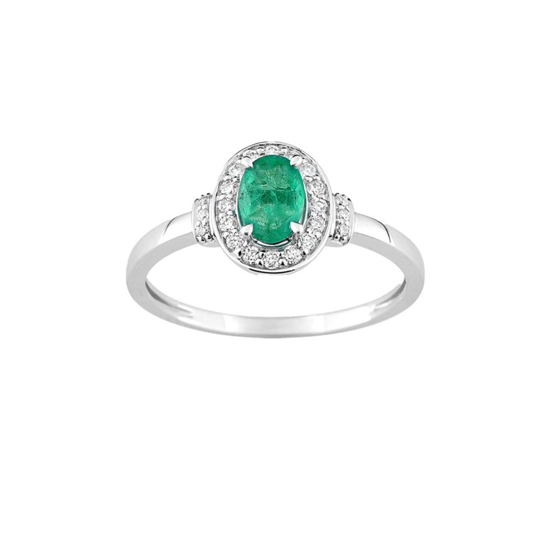 Bague femme - Emeraude - Or 18 Carats
