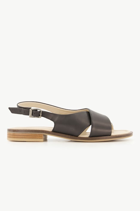 Ledersandalen, elastische Fersenriemen, Weite H