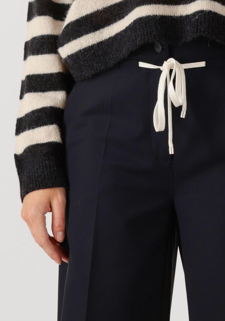 donkerblauwe cambio wijde broek adrienne