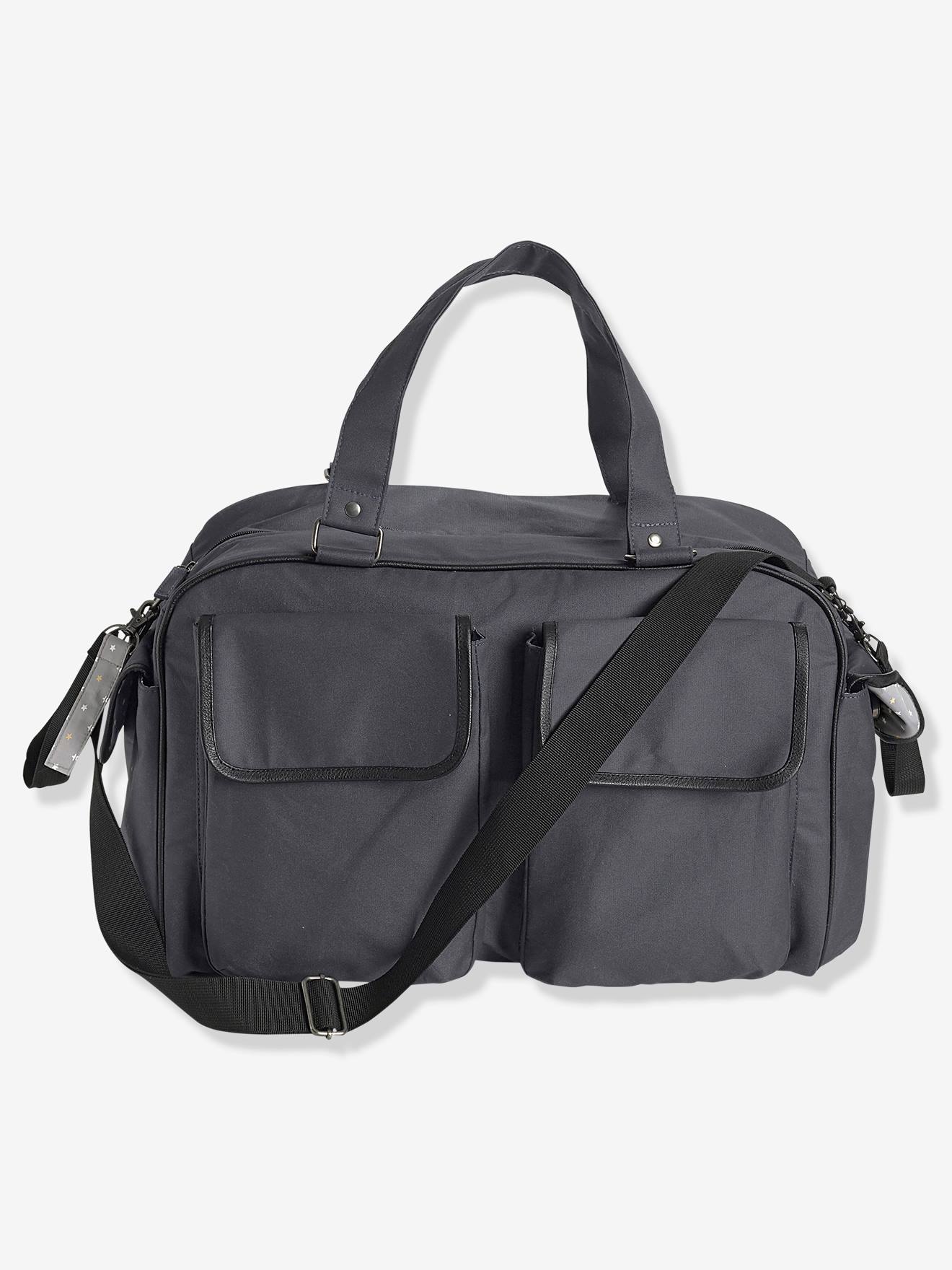 Bolsa de fim de semana VERTBAUDET cinza para troca de fraldas