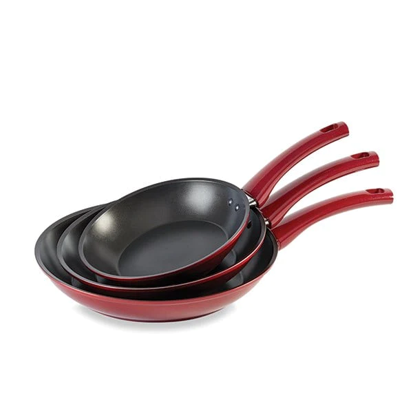 Lot de 3 poêles antiadhérentes Prestige Rubis 20, 24 et 28 cm Mathon