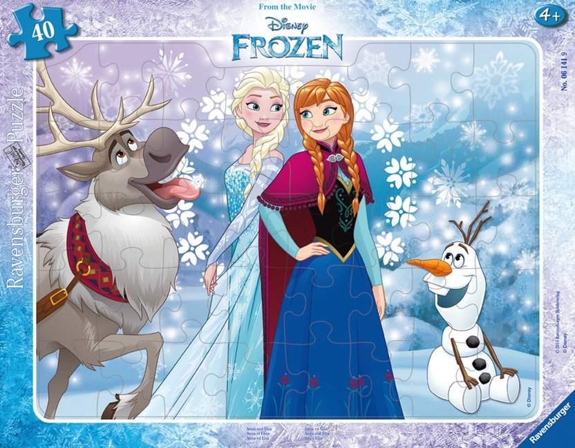 Rahmenpuzzle  Frozen - Anna und Elsa 40-teilig